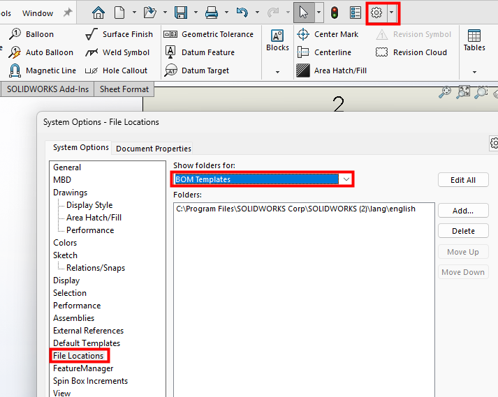 How to Save and Use a Custom Bill of Materials (BOM) Template in SOLIDWORKS